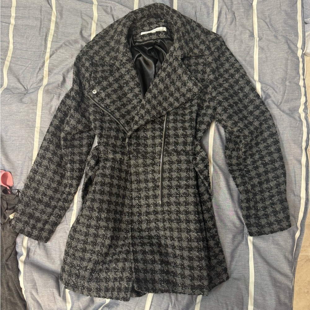 Kenneth Cole wool belted coat XL